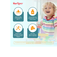 Thumbnail for Organic Toddler Multivitamin Liquid Drops With Iron