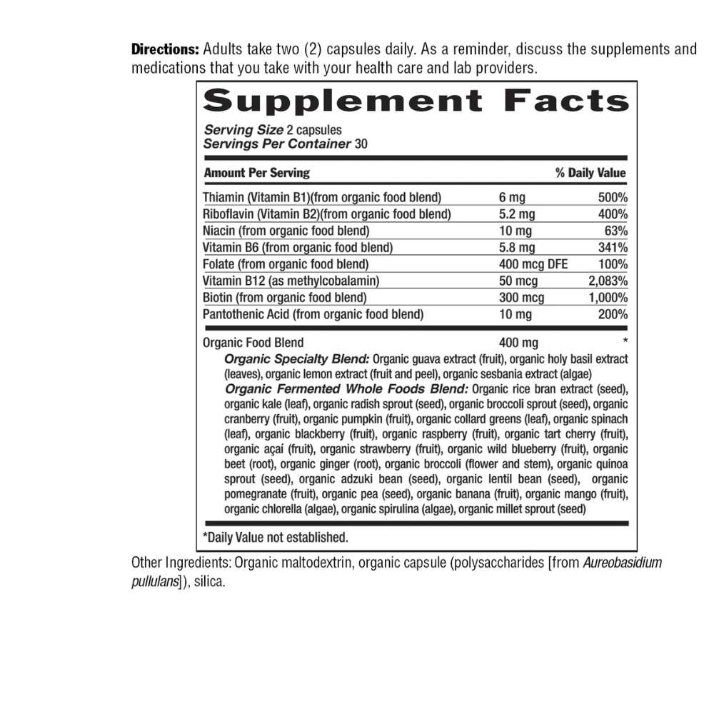 Real Food Organics B Complex