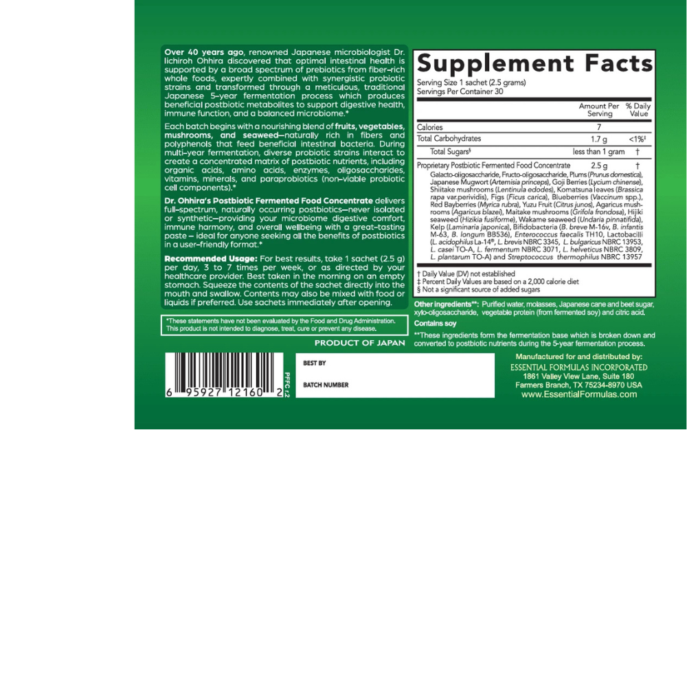 Dr. Ohhira’s Postbiotic Fermented Food Concentrate