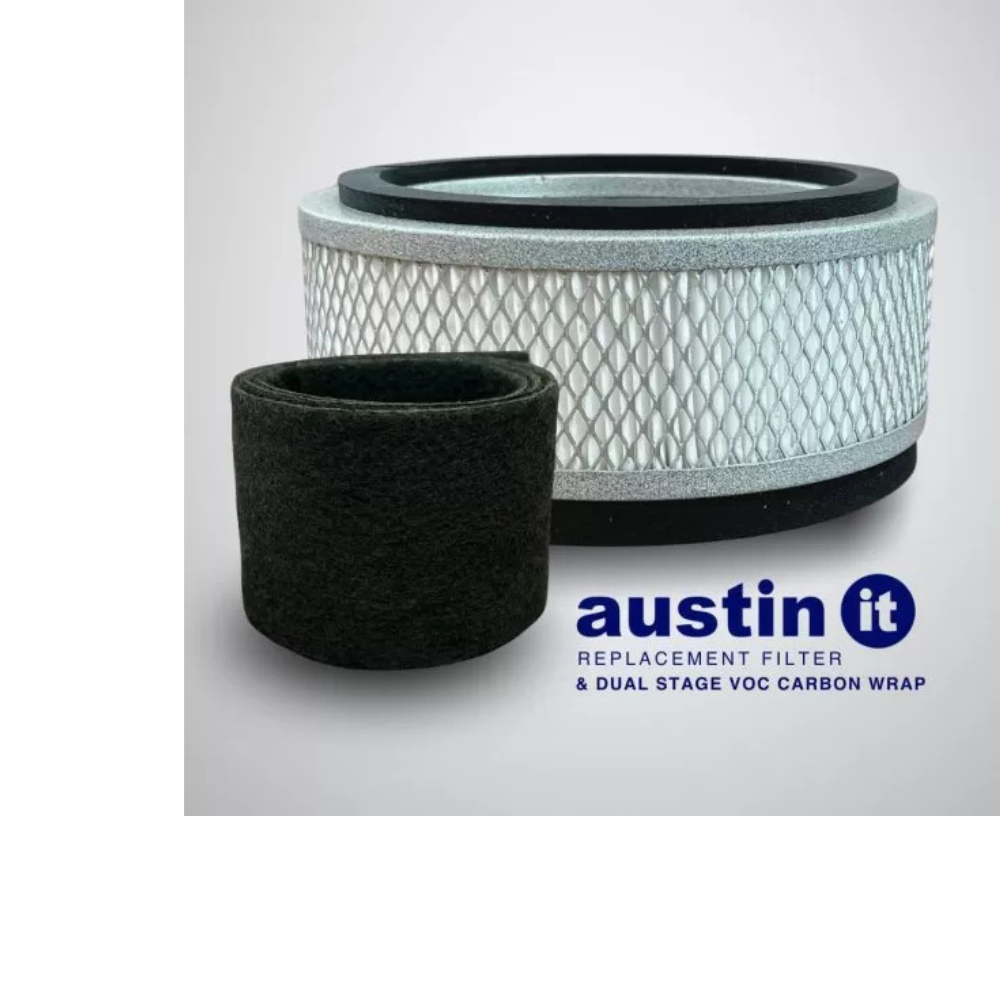 Austin Air it Personal HEPA with VOC Wrap Replacement Filter FR100C, Black