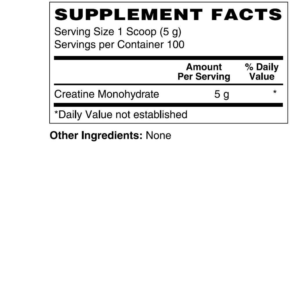 CREATINE MONOHYDRATE POWDER
