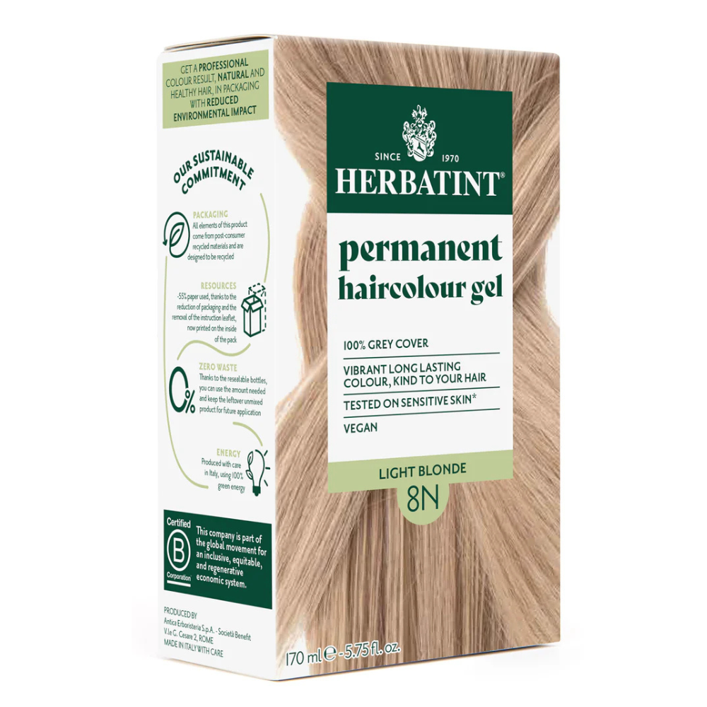 Permanent haircolour gel 8N Light Blonde