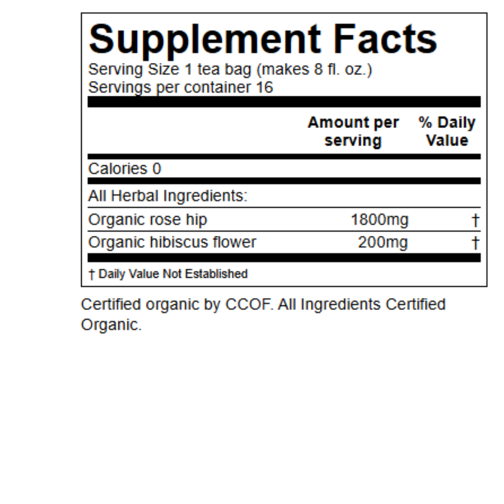 Rose Hips & Hibiscus Tea