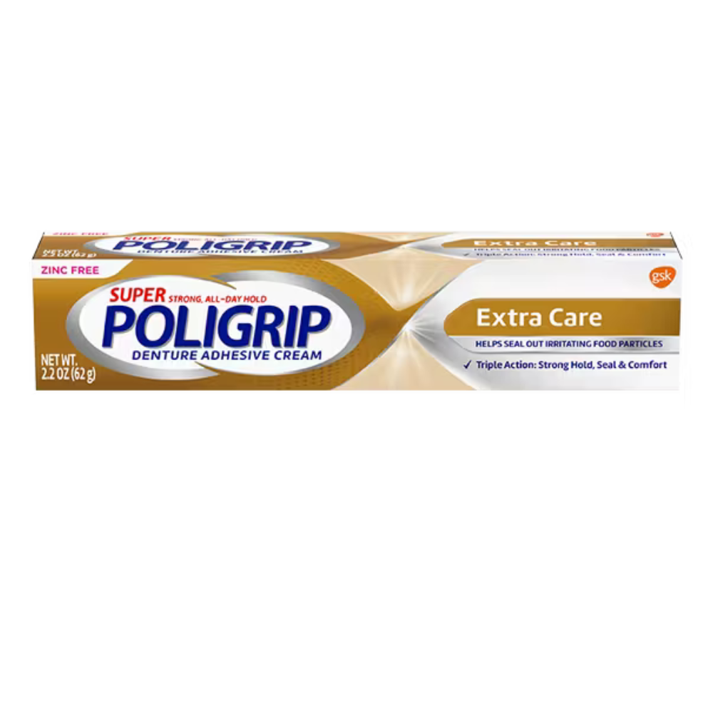 Super Poligrip Extra Care Dental Adhesive Cream