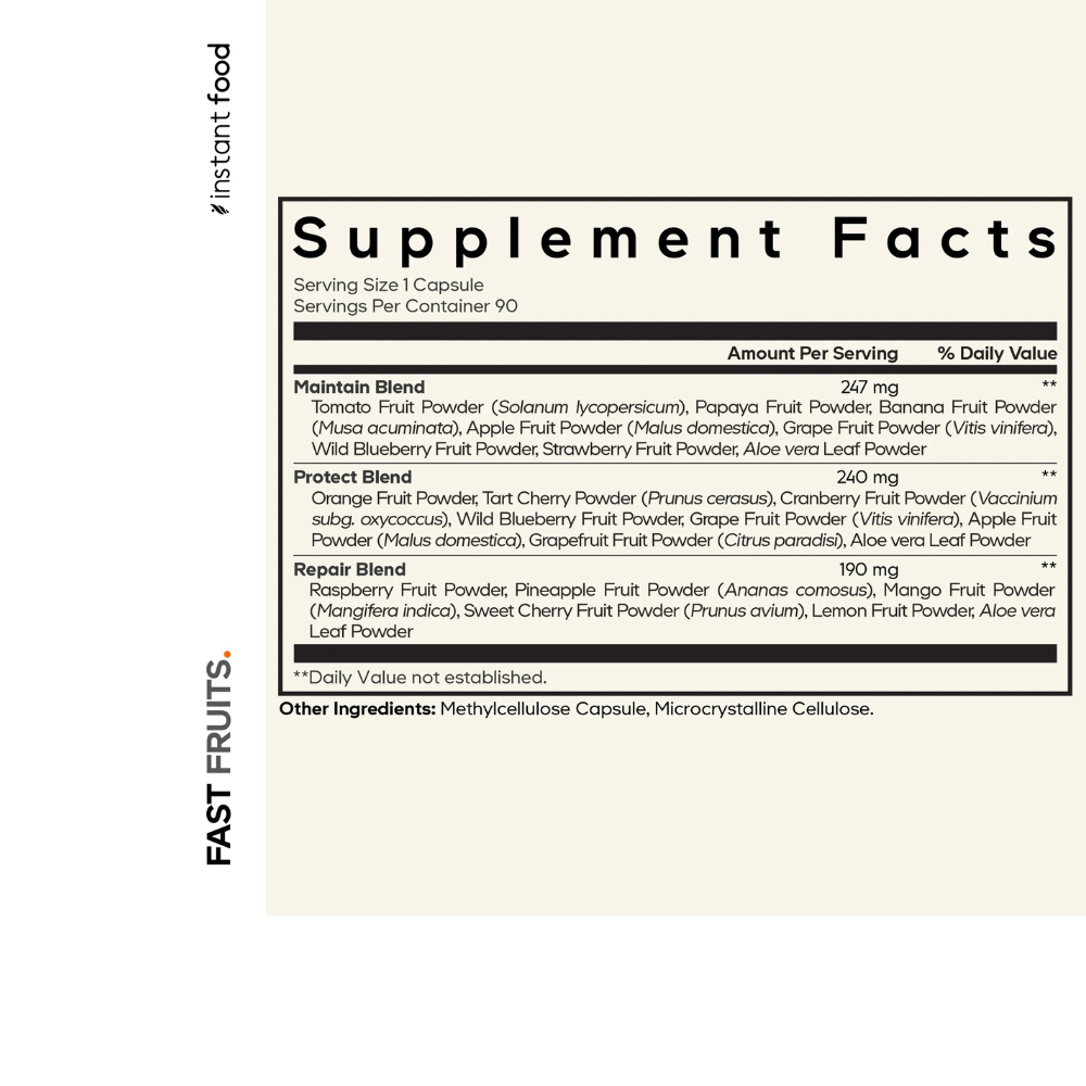 Instantfood Fast Fruits Vitamins