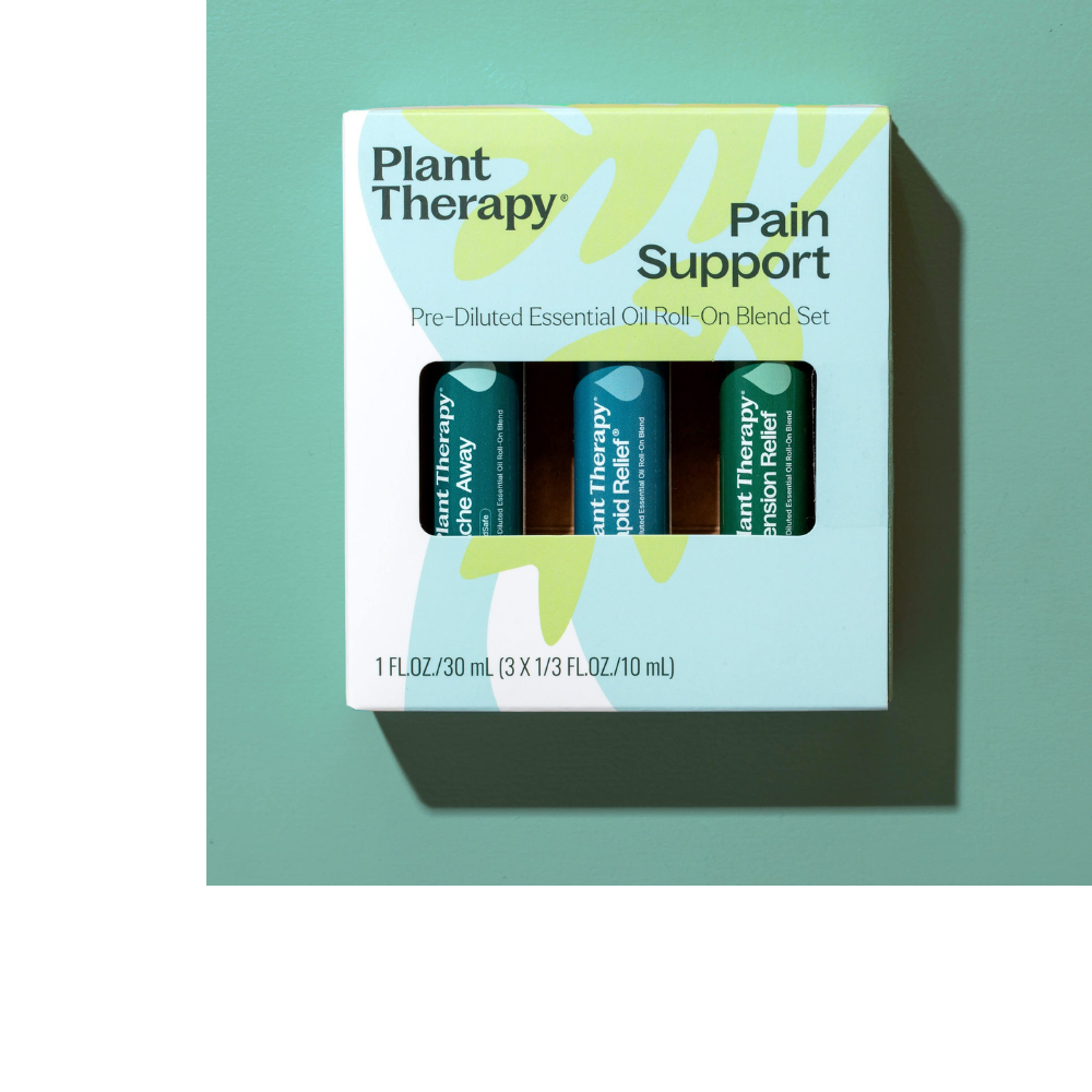 Pain Support Essential Oil Blend Roll On Set