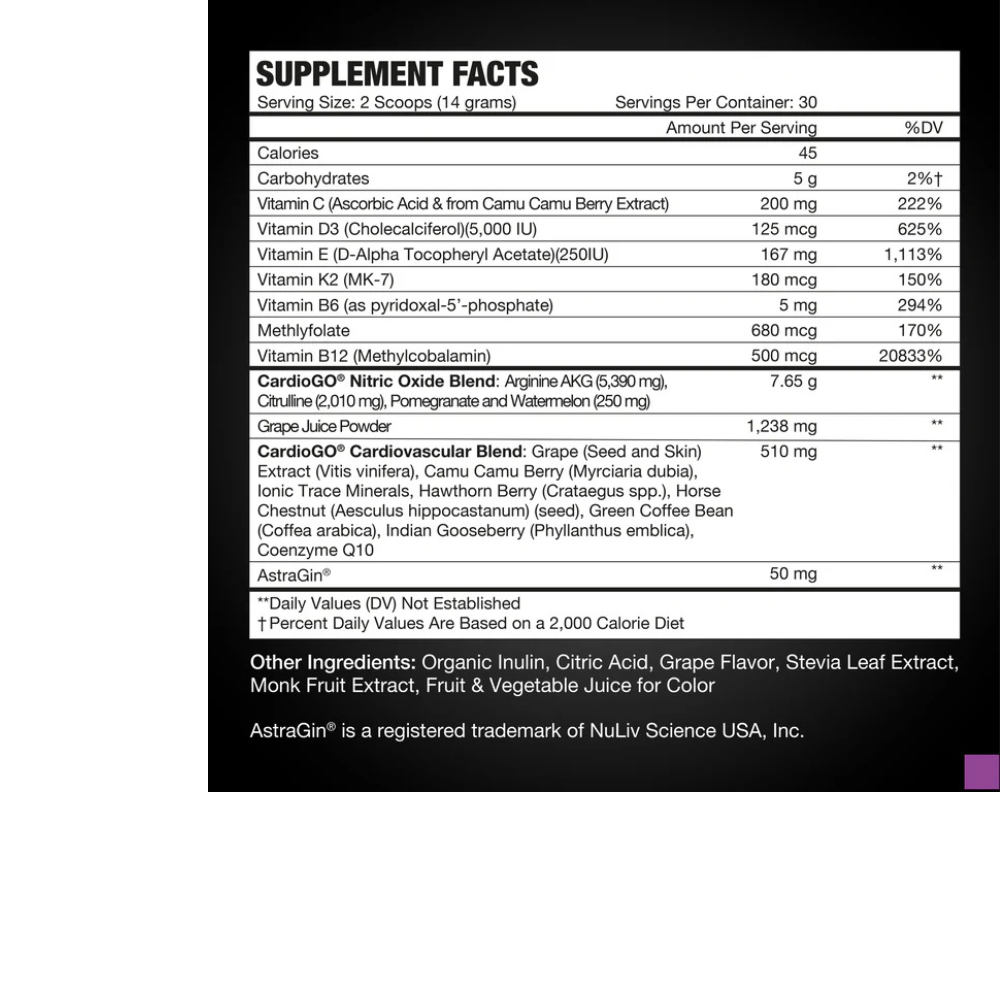 CARDIOGO JUICY GRAPE