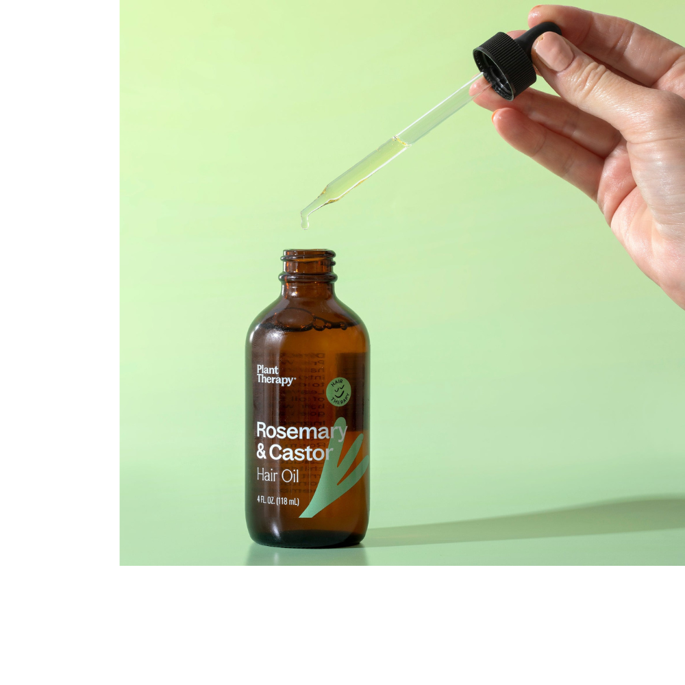 Aceite capilar de romero y ricino