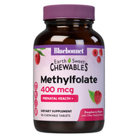 Thumbnail for EARTHSWEET CHEWABLES CELLULAR ACTIVE METHYLFOLATE 400 mcg - Raspberry Flavor