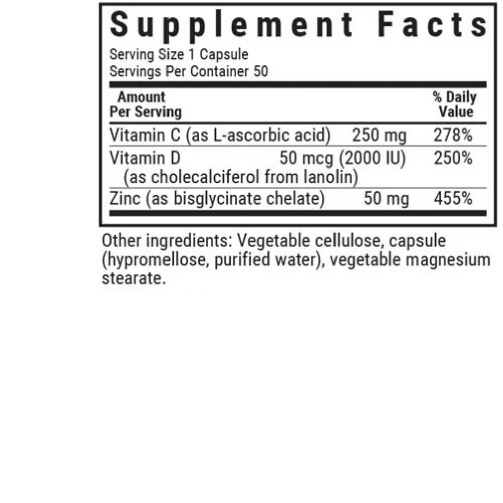 Vitamin C, D3 & Zinc