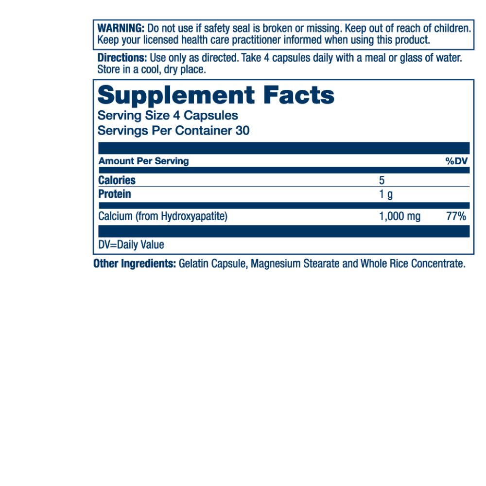 Calcium Hydroxyapatite 1000mg