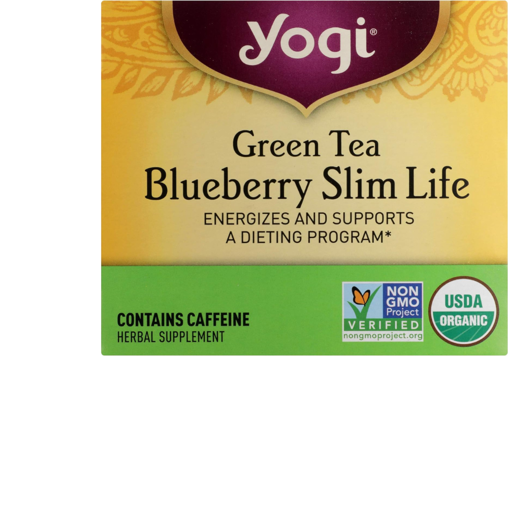 Yogi Tea Green Tea Blueberry Slim Life Tea, 16 B | Village Green Apothecary