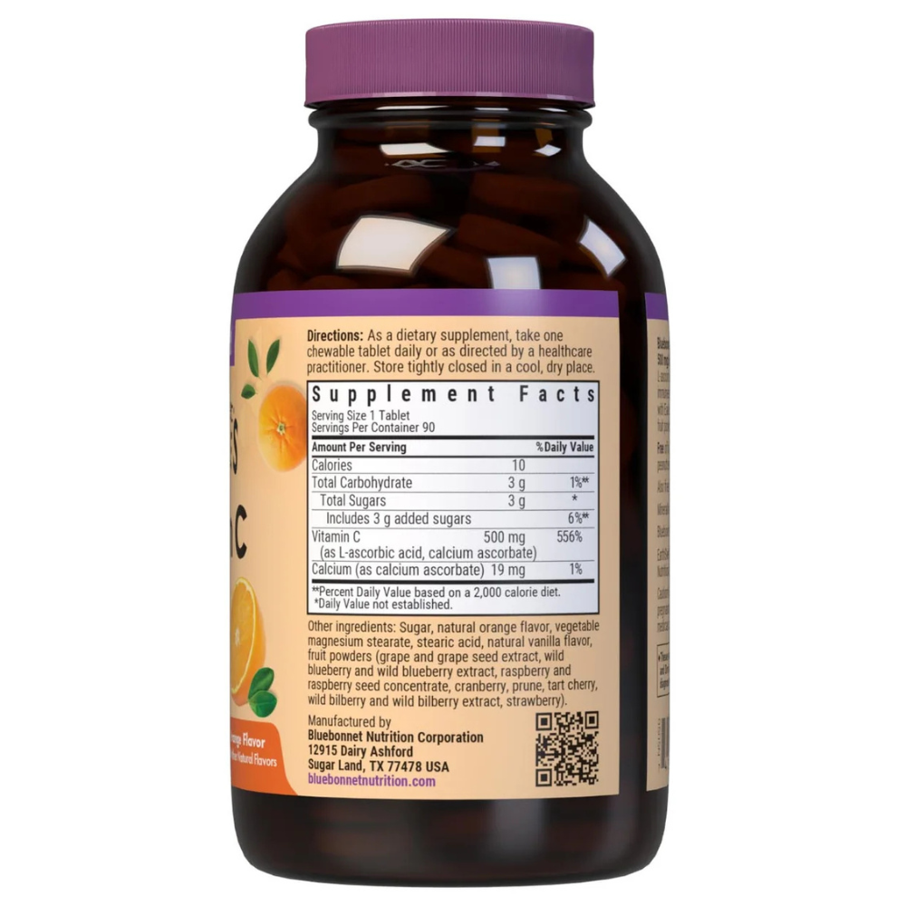 EARTHSWEET CHEWABLES VITAMIN C-500 mg, Orange Flavor
