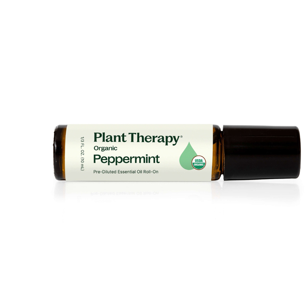 Organic Peppermint Essential Oil Pre-Diluted Roll-On