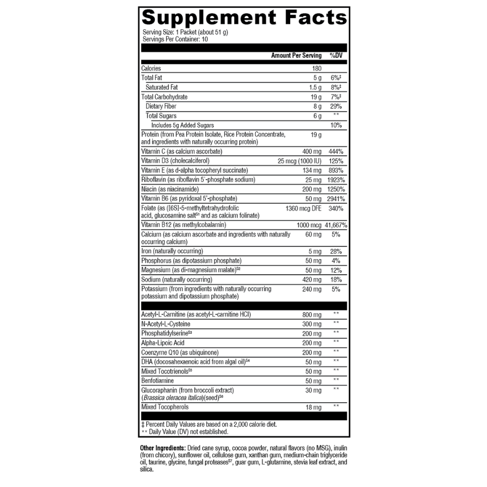 BrainSustain Creamy Chocolate 10 Servings