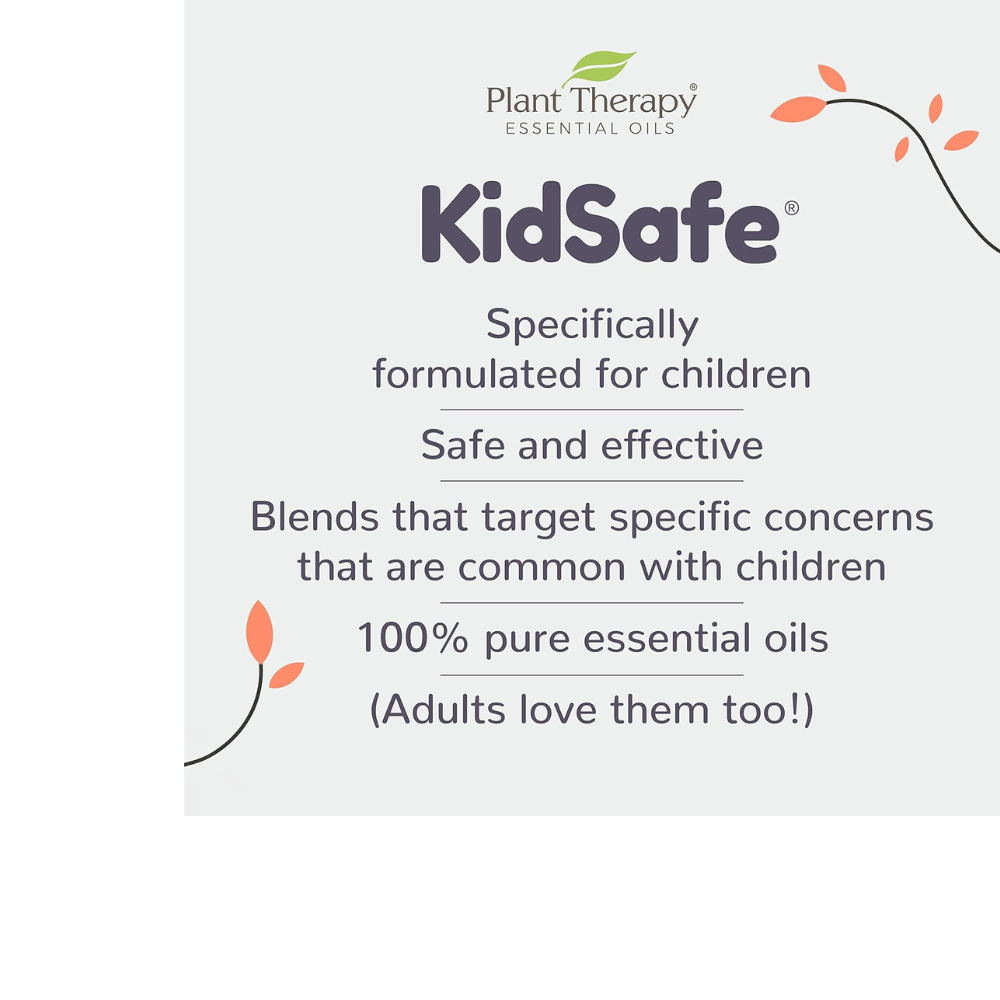 Juego de roll-on de aceites esenciales puros premezclados KidSafe para viajes