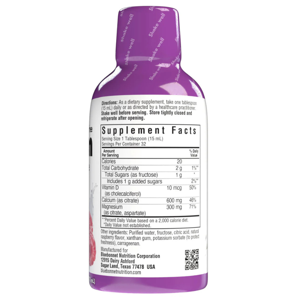 LIQUID CALCIUM MAGNESIUM CITRATE & VITAMIN D3 - Raspberry Flavor