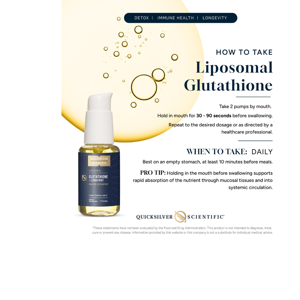 pharmaca quicksilver liposomal glutathione Quicksilver Glutathione, 50 ml