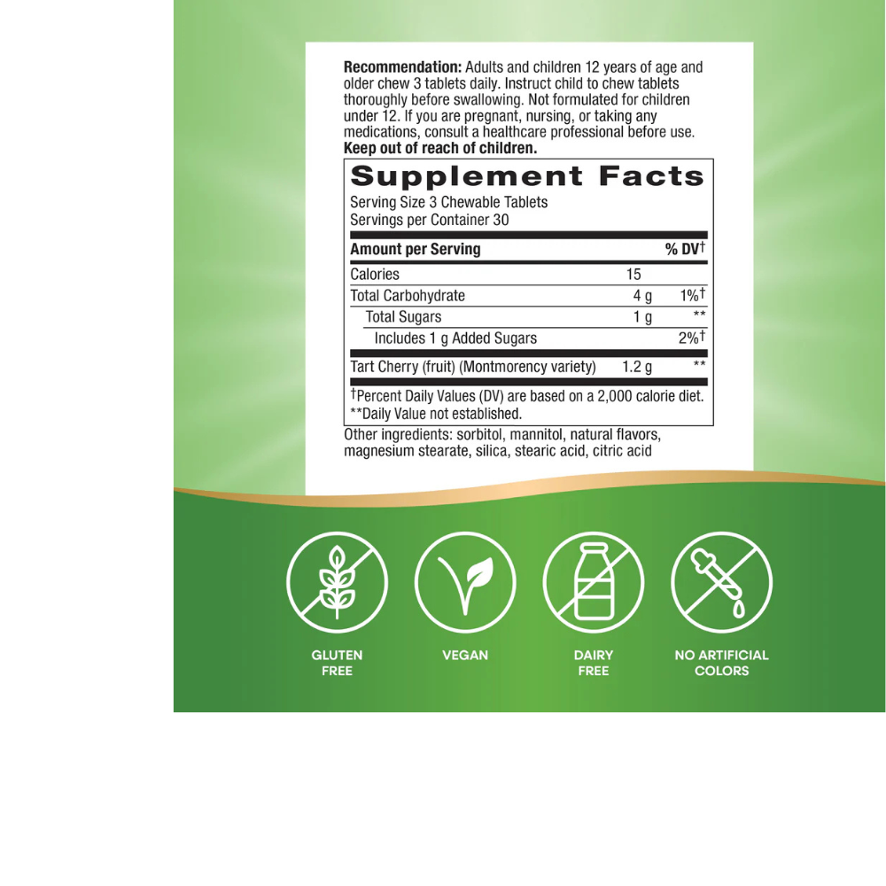 Tart Cherry Ultra Chewables