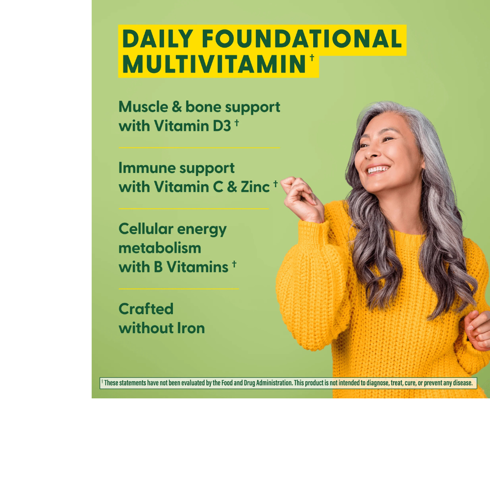 One Daily Iron Free Multivitamin