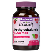 Thumbnail for EARTHSWEET CHEWABLES CELLULAR ACTIVE METHYLCOBALAMIN 5000 mcg - Raspberry Flavor