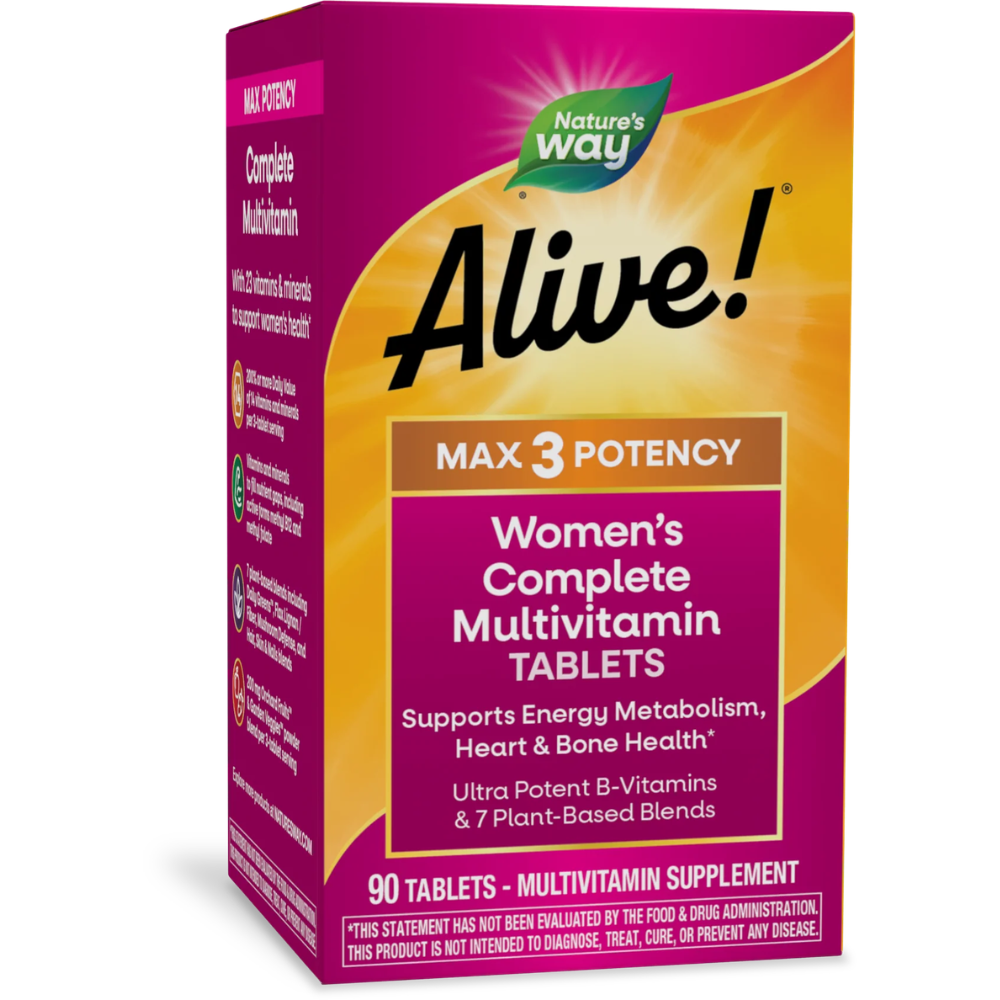 ¡Alive! Max3 Potencia Multivitamínico Completo para Mujeres