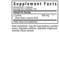 Thumbnail for L-LYSINE 500 mg