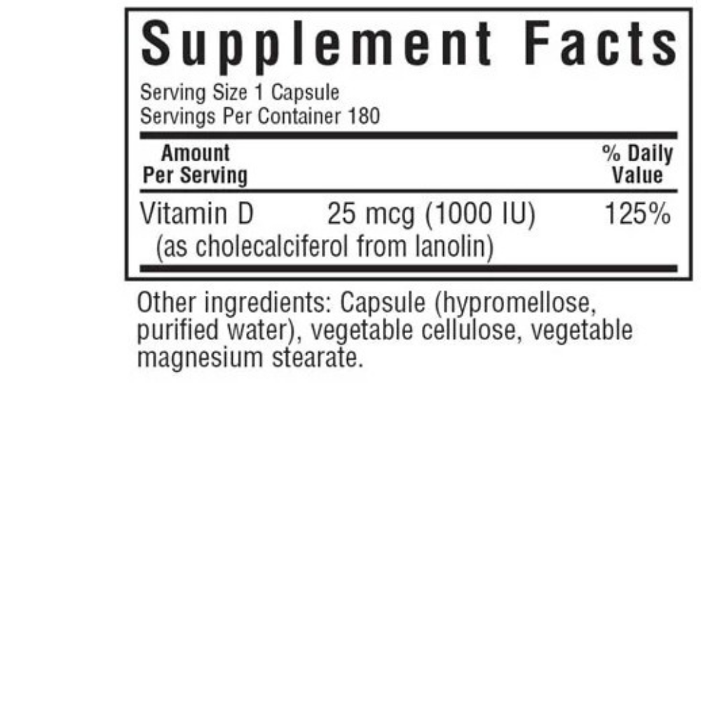 VITAMIN D3 25 mcg 1000 IU