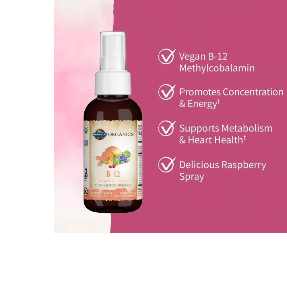 Organics B-12 Organic Spray Raspberry