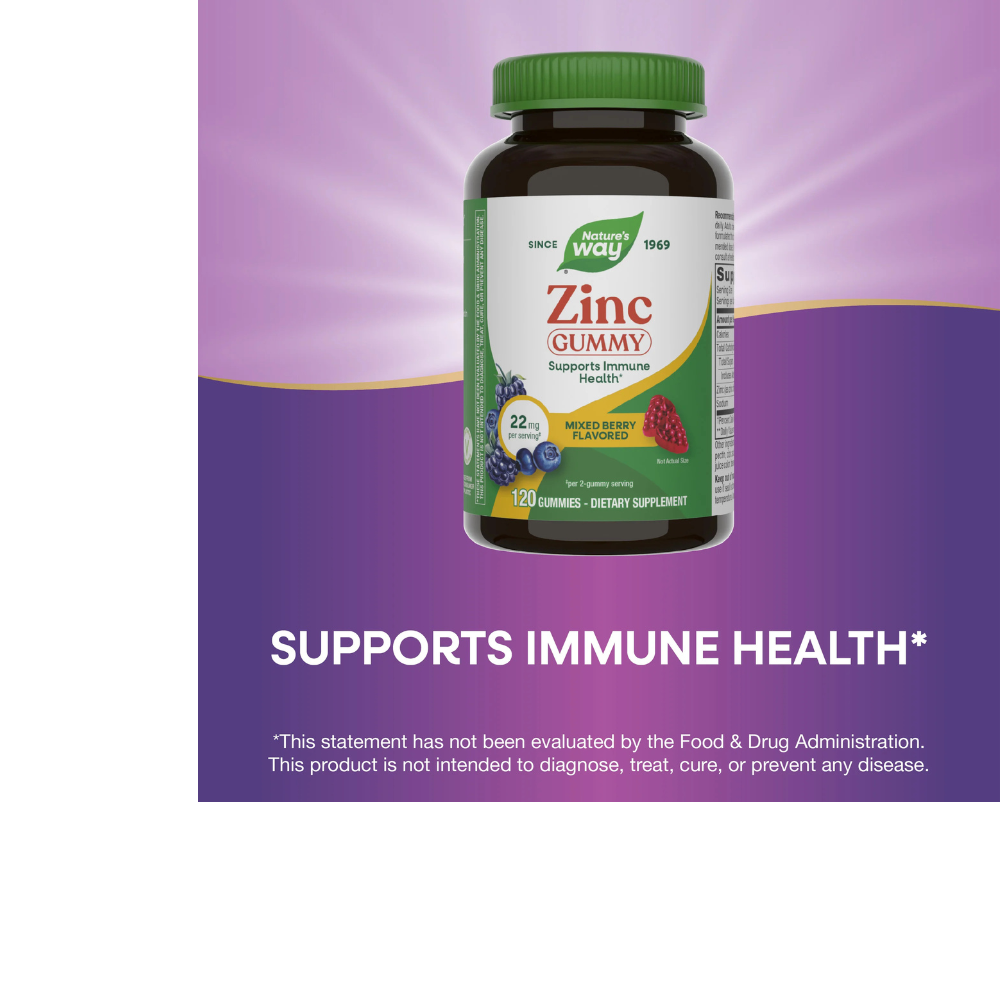 Zinc Gummies, Mixed Berry Flavored