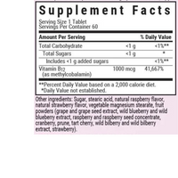 Thumbnail for EARTHSWEET CHEWABLES CELLULAR ACTIVE METHYLCOBALAMIN 1000 mcg - Raspberry Flavor