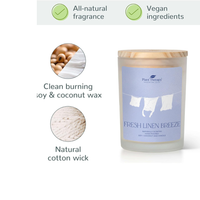 Thumbnail for Fresh Linen Breeze Naturally Scented Candle