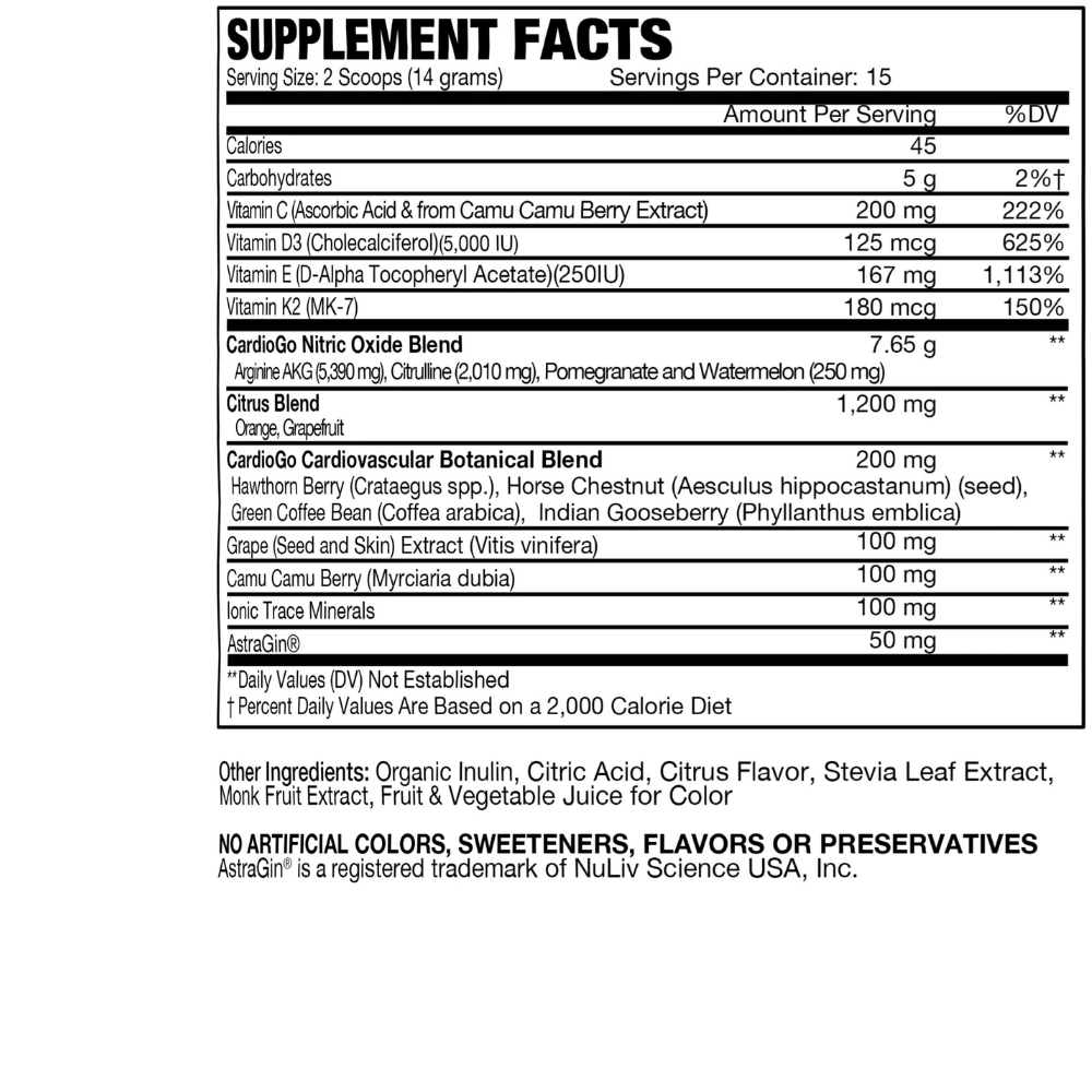 CardioGO - Citrus Splash Flavor