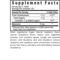 Thumbnail for EARTHSWEET CHEWABLES MELATONIN 5 mg - Raspberry Flavor