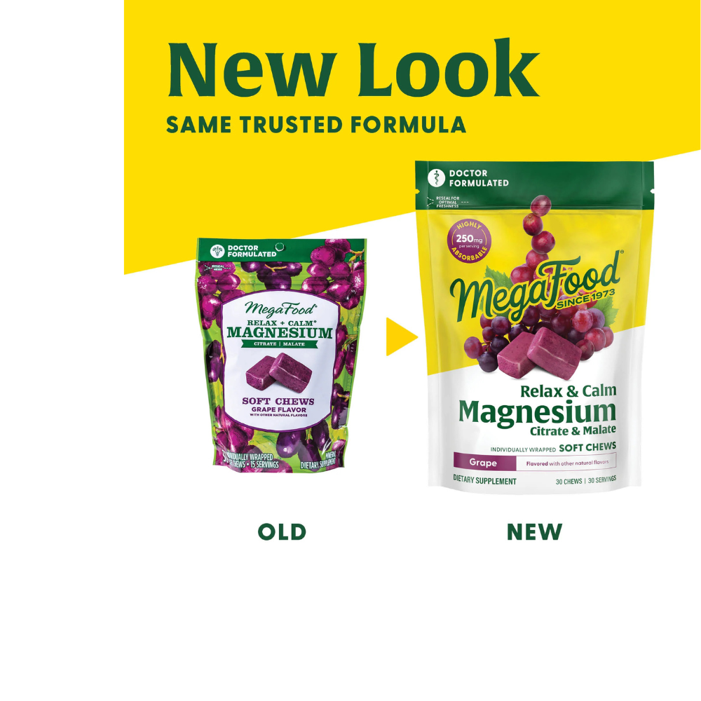 Relax + Calm Magnesium Soft Chews - Grape