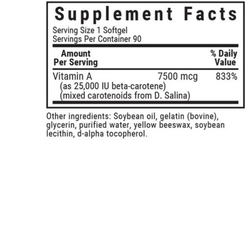 D. SALINA BETA-CAROTENE 25,000 IU