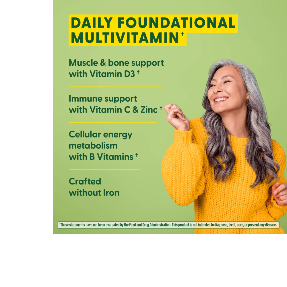 One Daily Iron Free Multivitamin