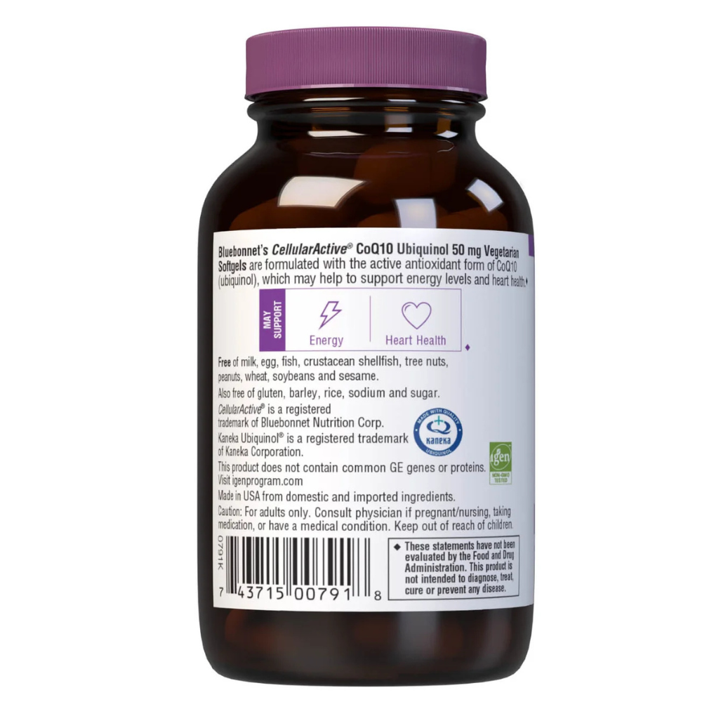 CELLULAR ACTIVE COQ10 UBIQUINOL 50 mg