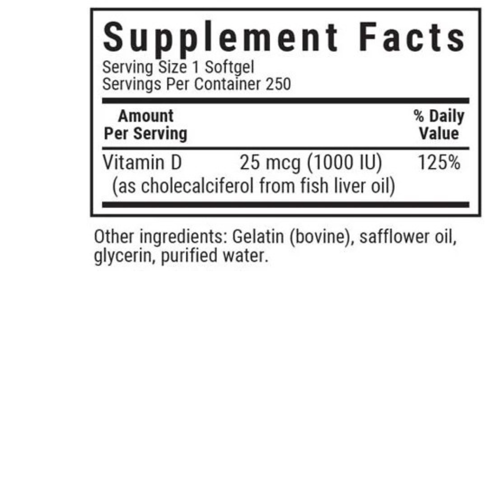 VITAMIN D3 25 mcg (1000 IU)