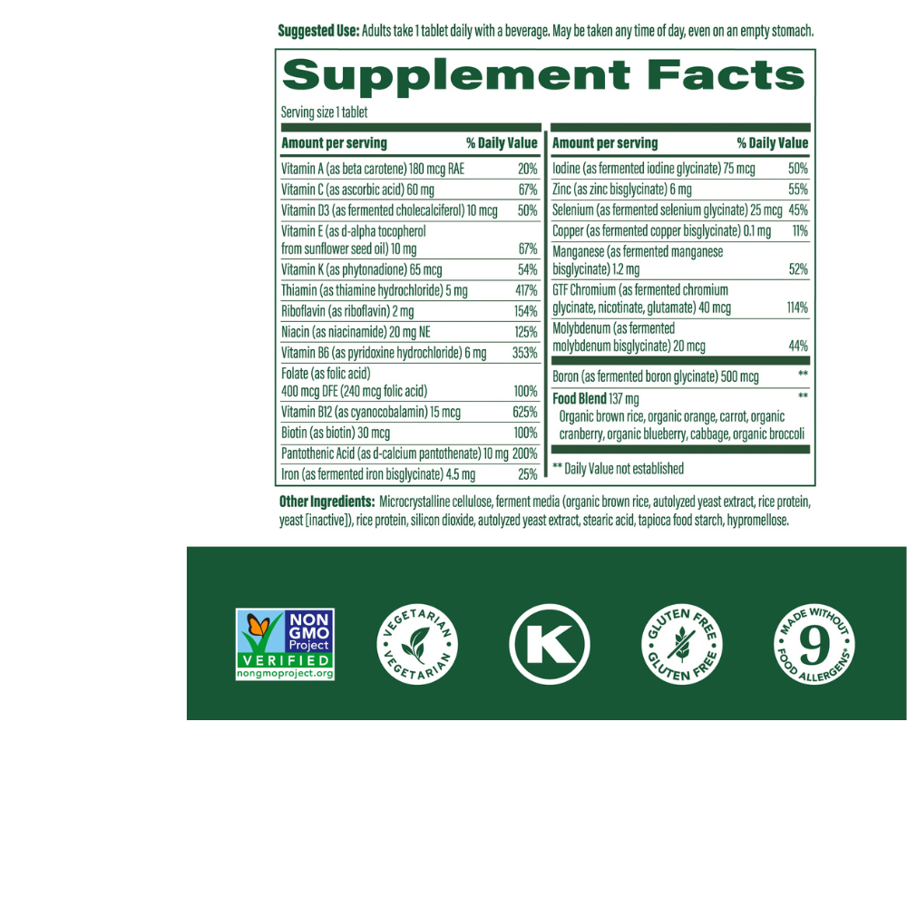 One Daily Multivitamin