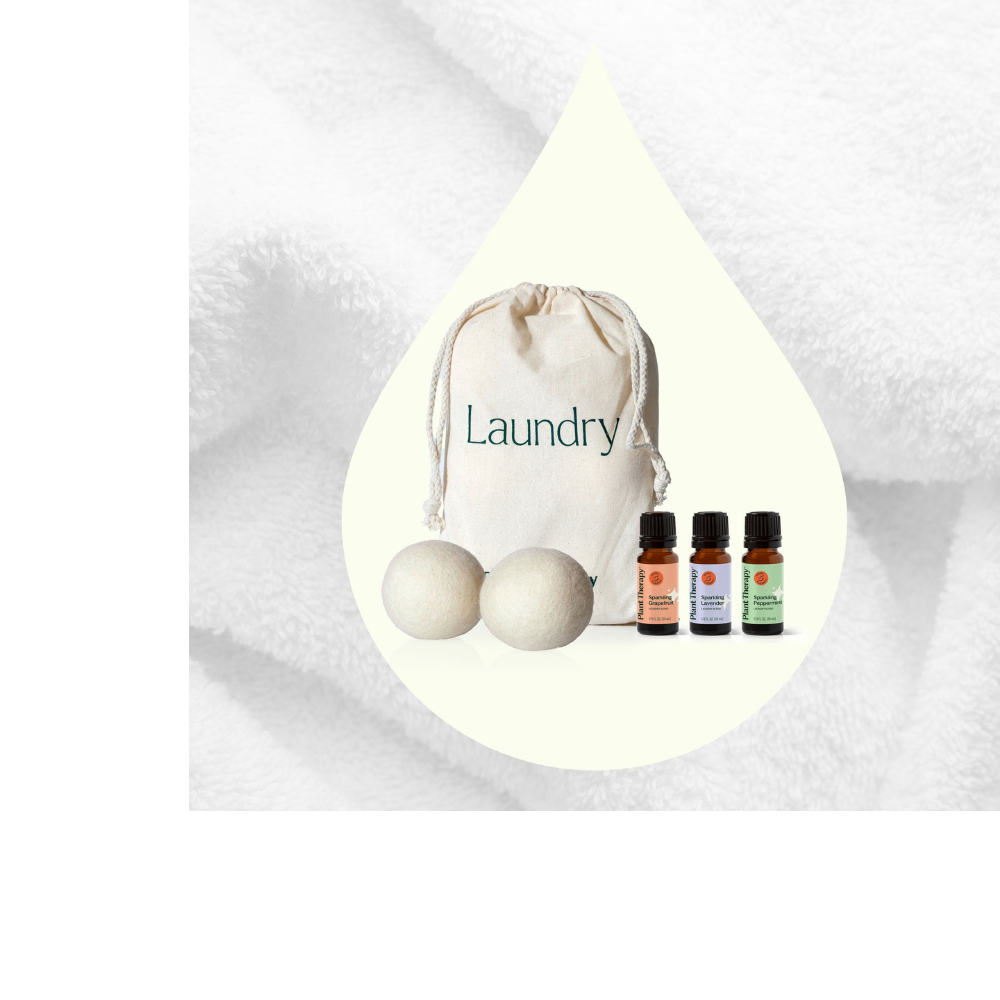 Wool Dryer Balls 6 Pack and Sparkling Laundry Blend 3 Pack