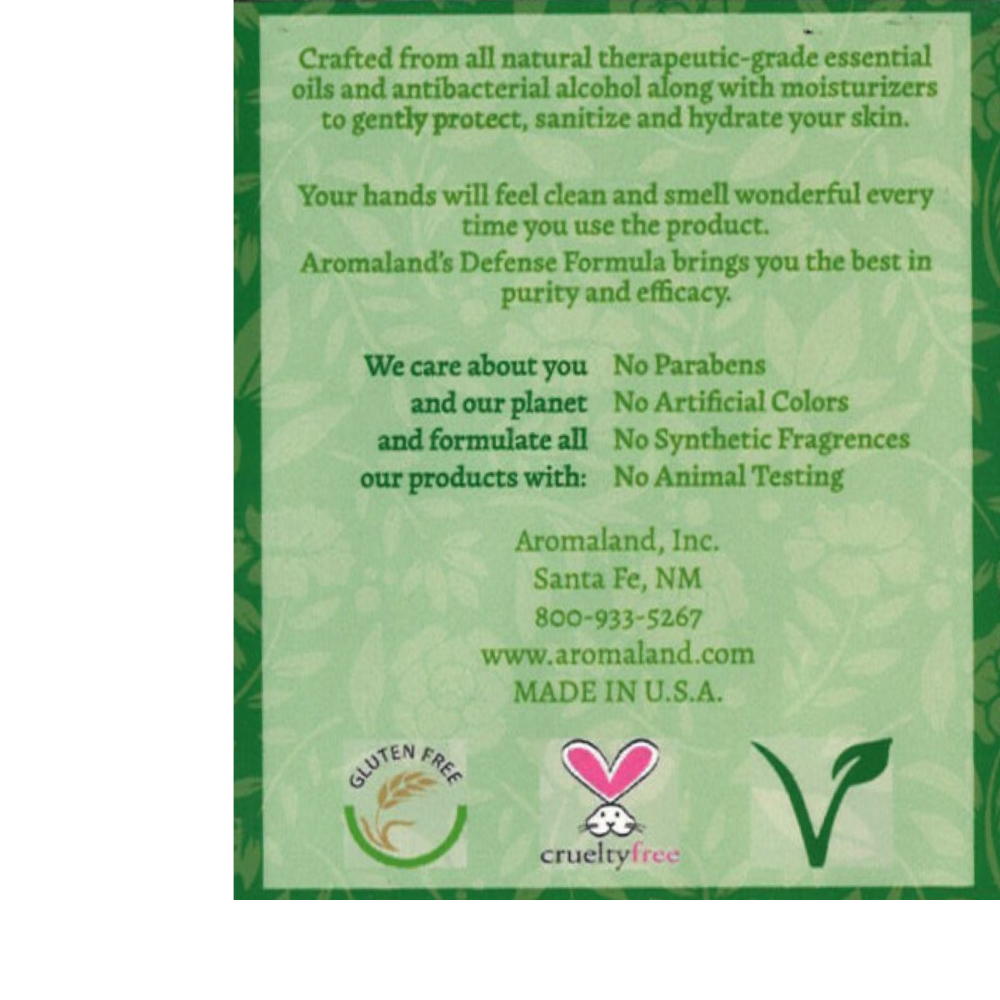 HAND SANITIZER DEFENSE FORMULA 75% ALCOHOL