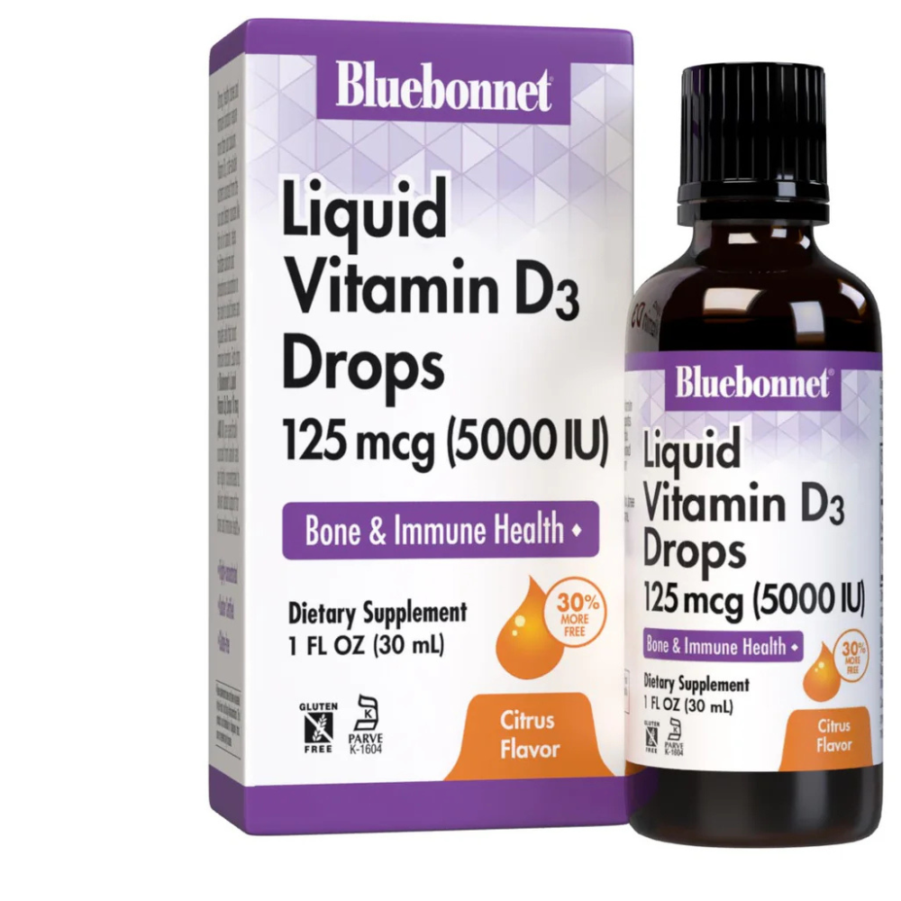 LIQUID VITAMIN D3 DROPS 125 mcg (5000 IU) - Citrus Flavor