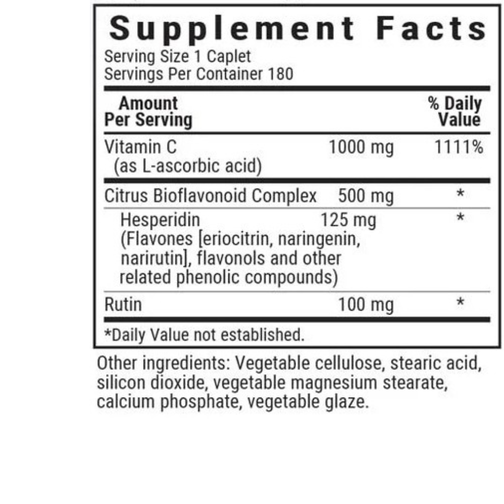 Vitamin C 1000 mg Plus Bioflavanoids