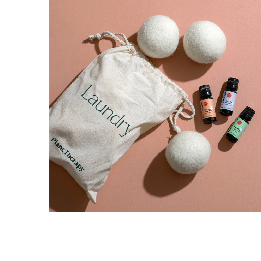 Bolas de lana para secadora paquete de 6 y mezcla para ropa Sparkling paquete de 3