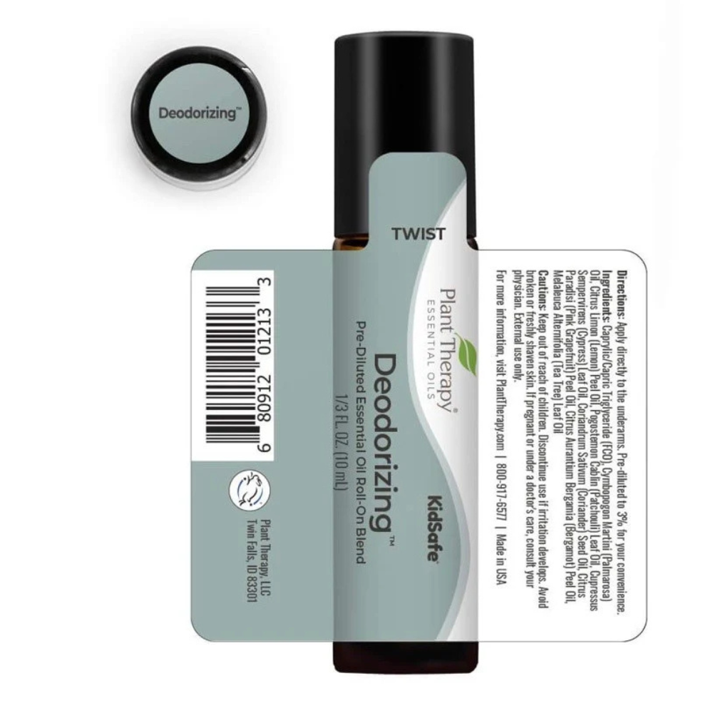 Deodorizing Synergy Essential Oil Blend Pre-Diluted Roll-On