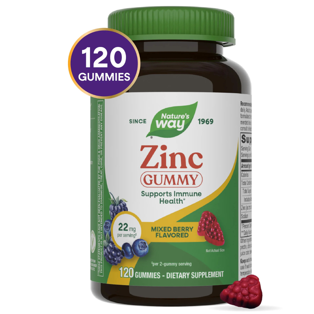 Zinc Gummies, Mixed Berry Flavored