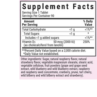 Thumbnail for EARTHSWEET CHEWABLES VITAMIN D3 50 mcg (2000 IU) - Raspberry Flavor