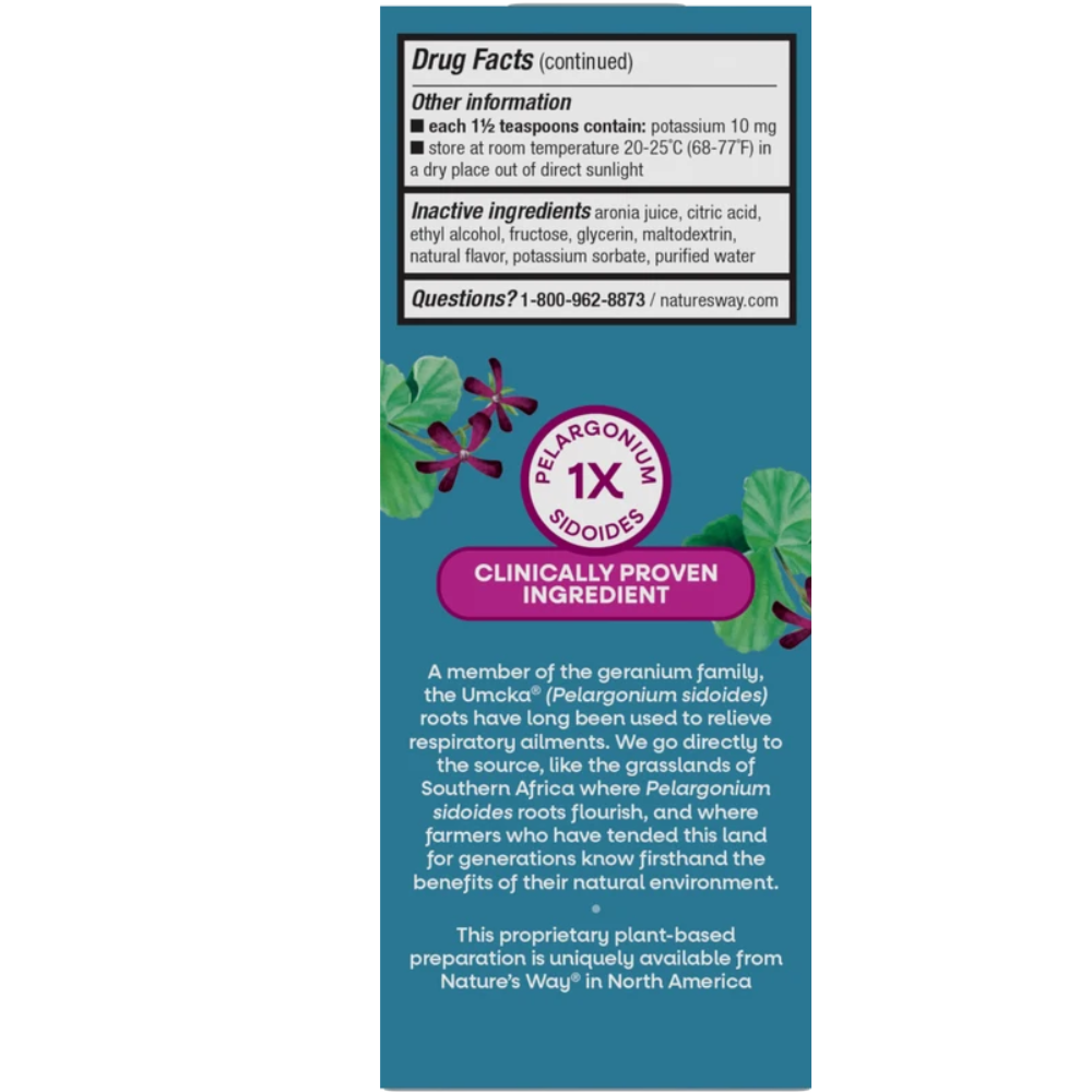Umcka Kids Cold Relief Syrup, Cherry Flavored