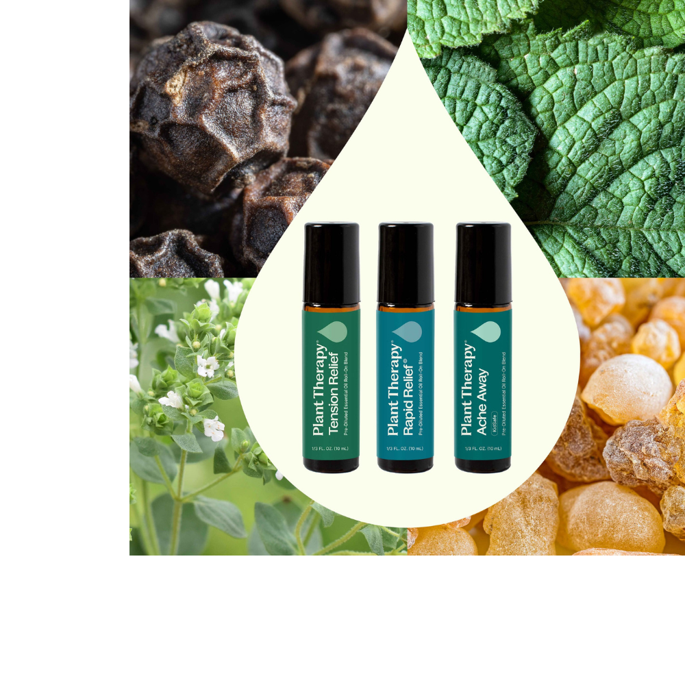 Pain Support Essential Oil Blend Roll On Set